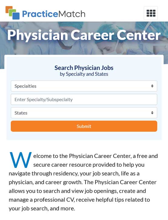 PracticeMatch's PracticeMatch Job Board